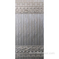 Elegante diseño estampado de piel de puerta de acero